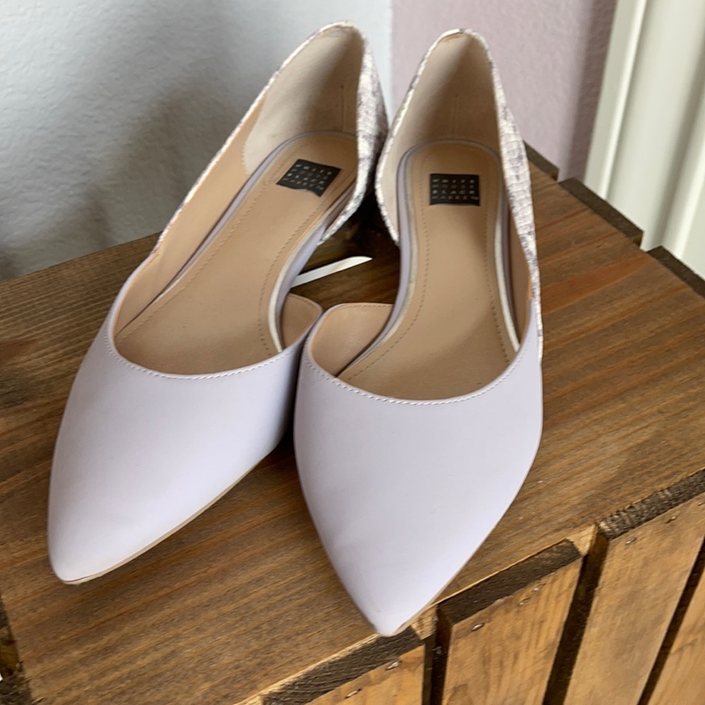 WHBM Lavender Flats Sz 8 FREE SHIPPING!